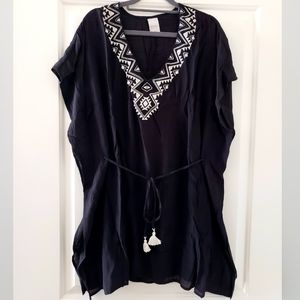 Merona embroidered swim coverup